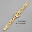 Fashion Gold Cuban Chain Cross Necklace 18inch (45cm) Geometric Diamond Cross Strap Mens Bracelet