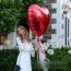 Fashion 32-inch Love Balloon:gold 18-inch Heart-shaped Aluminum Film Balloon