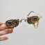Fashion Gold Metal Cherub Oval Small Frame Sunglasses