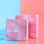 Fashion Pink Box (20*20*9.5) Geometric Square Marble Gift Box