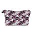Fashion Color Polyester Skull Print Storage Toiletry Clutch