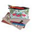 Fashion Color 4 Printed Bird Toiletry Storage Bag Clutch