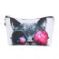Fashion Color Polyester Spectacled Cat Print Coin Purse