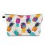 Fashion Color Polyester Pineapple Print Storage Toiletry Clutch Bag