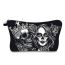 Fashion Color Polyester Skull Storage Toiletry Clutch Bag