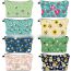 Fashion Color 11 Polyester Bee Print Toiletry Storage Clutch