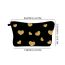 Fashion Color Polyester Printed Love Clutch Storage Bag