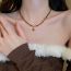 Fashion Necklace - Coffee Color Irregular Rice Bead Necklace