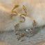 Fashion Ear Clip-gold (real Gold Plating Left) Zirconium-plated Dragon-shaped Ear Cuff