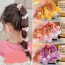 Fashion 5 Pieces Of Pink Series (love Box) Resin Elastic Leather Cord Childrens Hair Tie