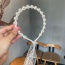 Fashion White Pearl Lace Headband