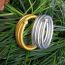 Fashion Five Layers Of Silver Pvc Silicone Tube Gold Powder Round Bracelet