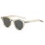 Fashion Translucent Gray Frame Gray Film Pc Round Frame Sunglasses