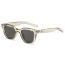 Fashion Transparent Gray Frame Pc Cat Eye Large Frame Sunglasses