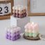 Fashion Gradient Brown (blackberry Basil) Gradient Rubiks Cube Scented Candle