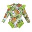 Fashion Pineapple Polyester Printed Childrens One-piece Swimsuit
