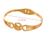 Fashion Gold Titanium Steel Inlaid Zirconium Sequin Butterfly Bracelet
