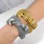 Fashion Gold Bracelet Titanium Steel Diamond Mesh Wrap Bracelet