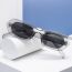 Fashion Transparent Gray Frame All Gray C6 Ac Polygon Sunglasses