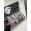 Fashion Grey Snake Print Large Capacity Crossbody Bag