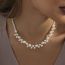 Fashion White Imitation Pearl Bead Necklace