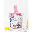 Fashion Pink Bunny Canvas Print Tote Bag