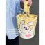 Fashion Good Luck Puppy Canvas Print Tote Bag