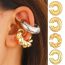 Fashion Bright Silver 7265 Alloy Ball C-shaped Ear Clip (single)