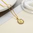Fashion 2# Copper-set Zirconium-set Diamond Madonna Necklace