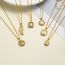 Fashion 6# Copper-set Zirconium-set Diamond Madonna Necklace