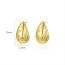 Fashion Silver Gold-plated Copper Drop Earrings With Diamonds