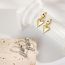 Fashion Silver Copper Gold-plated Glossy Love Earrings