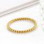 Fashion Gold Titanium Steel Twist Ring