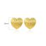 Fashion Gold Brushed Copper Love Earrings