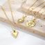 Fashion 3# Copper Gold-plated Love Necklace