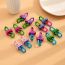 Fashion Style Five Acrylic Colorful Chain Earrings