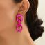 Fashion Style Eight Acrylic Colorful Chain Earrings