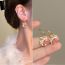 Fashion 6# Alloy Diamond Snake Stud Earrings