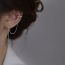 Fashion Silver Metal Chain Tassel Ear Clip Earrings