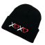 Fashion Red Acrylic Knitted Embroidered Beanie