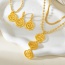 Fashion Golden 4 Titanium Steel Snake Bone Chain Necklace