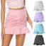 Fashion Pink Cotton Pleated Ruffle Skirt