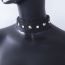 Fashion 3# Metal Hollow Ring Leather Patchwork Neck Collar