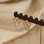 Fashion Gold Bracelet-15+4cm Titanium Steel Diamond Round Snake Head Bracelet