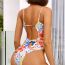 Fashion Printing Polyester Printed Lace-up Swimsuit