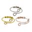 Fashion Silver (color-preserving Plating) Laser Bead Spiral Open Ring