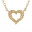 Fashion Rose Gold (color-preserving Plating) Copper Diamond Love Necklace