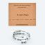 Fashion Never Give Up Stainless Steel Morse Code Decompression Ring