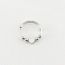 Fashion Love Stainless Steel Double Layer Rotatable Beads Love Ring