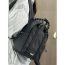Fashion Black Trumpet Large Capacity Braided Rope Backpack